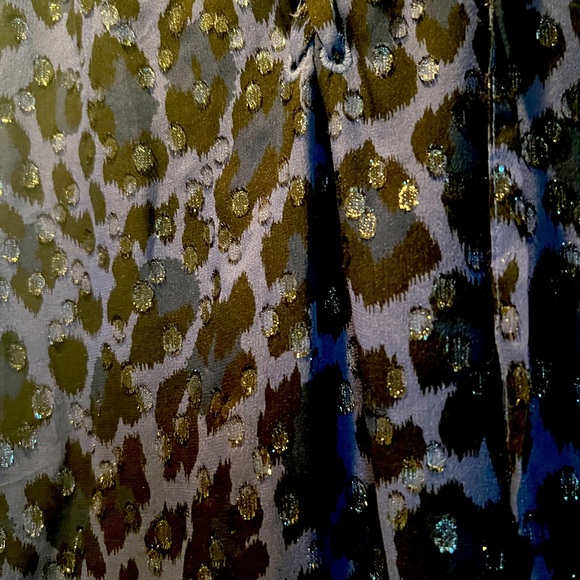 KATE SPADE Sleeveless Metallic Leopard-print Top - Picture 3 of 5